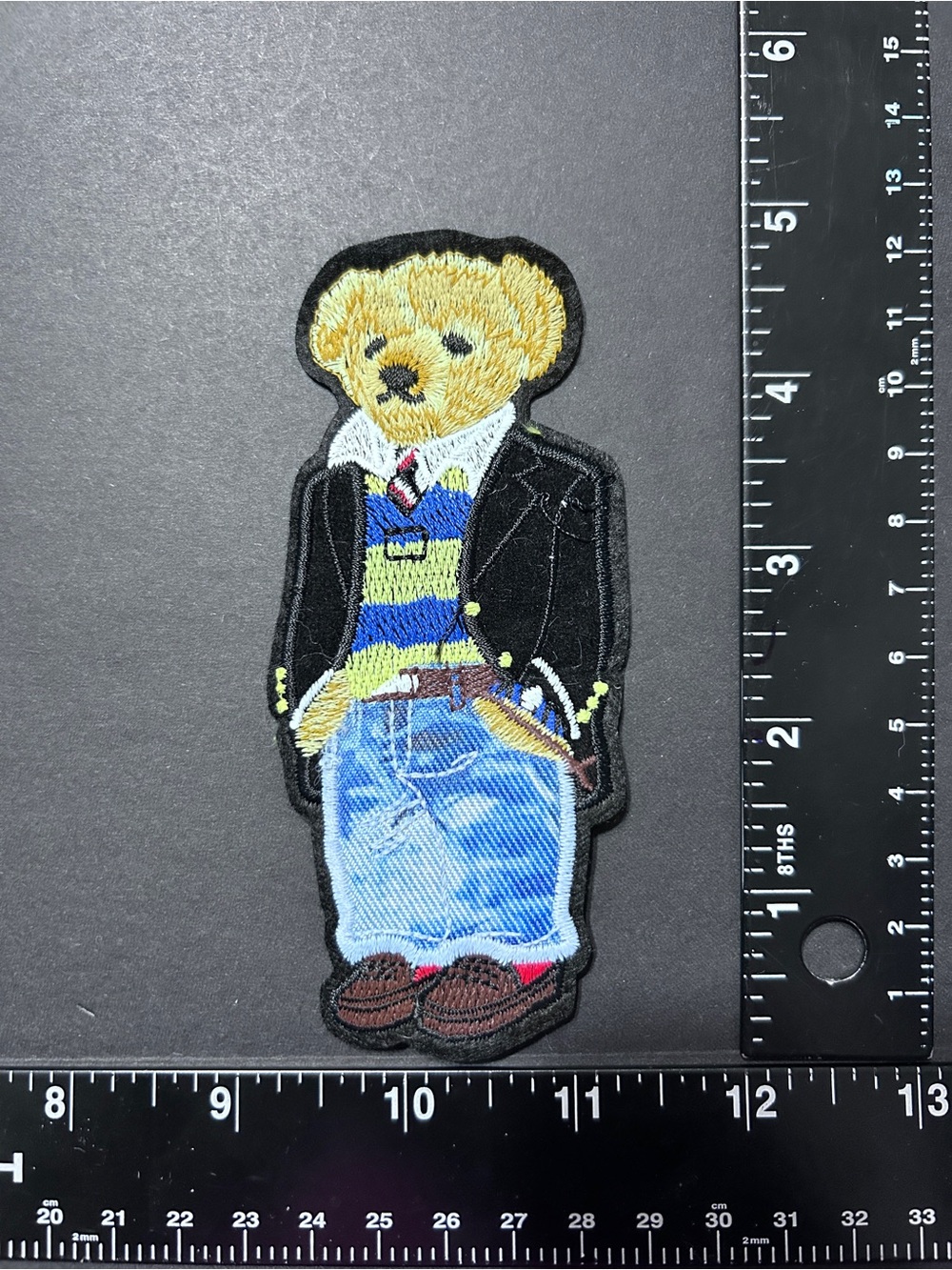 Ralph Lauren Polo Bear Embroidered Patches a lot of 6 Iron-on - Picture 8 of 16
